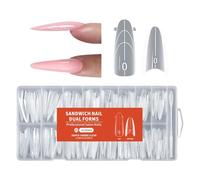 256 plantillas de extensión de uñas de gran valor, estilos sándwich que permiten la aplicación sin papel para varios usuarios, incluyendo principiantes, no papel