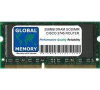 256MB DRAM SODIMM Memoria RAM para Cisco 3745 Router (Cisco P/N MEM3745-256D)