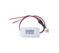 25A 100W Sensor Fotográfico de Control de Luz de Retardo IP44 DC12V 24V AC220V Mini Interruptor de Sensor Fotográfico de Control de Luz Exterior a Prueba de Lluvia para Lámparas (12V)