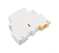 25A 2-Pole 2NO 230V AC Contactor DIN Rail Mount, Slim 18x68x83.5mm PA6 Nylon Low Noise Contactor para Iluminación y Control de Circuito de Carga