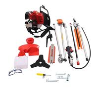 25CC 4 en 1 Multifunción, 8500 rpm, cortasetos de gasolina de 2 tiempos, desbrozadora de hilo, cortabordes, podadora, tijeras de podar, desbrozadora de gas (2,3 HP)