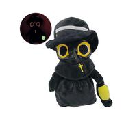 25cm Halloween Party Props Plague Doctor Doll Glow In The Dark Plush Stuffed Doll Toys Home Decoration Ornament Gifts