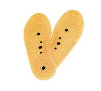 (25cm30 40,5 Yellow)Unisex Acupressure Magnetic Insoles Reusable Cutable Massage Insoles for Weight Loss