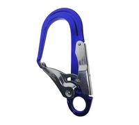 25Fkn-arnés de protección contra caídas for eda en roca, resistente, cordón de resorte, bloqueo automático, mosquetón de detención de caídas, gancho a presión