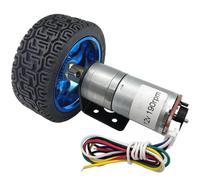 25GA370 6V 12V 24V DC Gear Motor With Encoder Speed Measuring Code Plate High Power And Strong Torque(26rpm,12V)