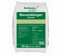 25kg Fertilizante de césped Starter 12+22+10 Beckmann para aprox. 700m²