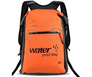 25L Wasserfeste Trockensack al aire libre estanco natación alforja mochila cubo seco saco almacenamiento bolsillo Rafting Sport Kajak Canoa Viaje impermeable bolsillo, color naranja, tamaño