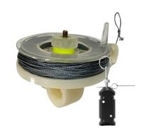 - 25m en rollo reutilizable | de alerta temprana resistente a la intemperie para camping, lijado, camping, supervivencia, defensa, tienda, granja, senderismo, caza y captura