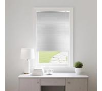 25mm Persianas Venecianas de aluminio 160 155 110 65 70 95 100 135 50 85 170 180 195 230 cm, Protección Solar y Privacidad, Persiana Veneciana para Ventanas/Puertas/Balcones Estores(Silver)