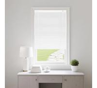 25mm Persianas Venecianas de aluminio 160 155 110 65 70 95 100 135 50 85 170 180 195 230 cm, Protección Solar y Privacidad, Persiana Veneciana para Ventanas/Puertas/Balcones Estores(Blanco)