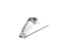 25mm Stainless Steel Pin Brooch Catch Bar 100pcs Back Safety Brooches for Crafting Easy to Fix