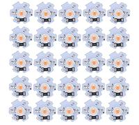 25pcs 1W Bombera de chip LED de 5 V, 200 lámparas de lámpara LED de alta potencia de 200 lm, chip de fuente de luz de alto contenido de cuentas con placa de aluminio para faros, (Rosy)