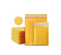 25PCS 25x30+4cm Sobres Acolchados de Burbujas Sobres Forrados de Polietileno Sobres A Prueba de Golpes Sobres Impermeables Autoadhesivos Papel Kraft Rosa - Amarillo-20 * 25cm