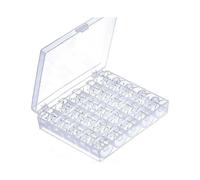 25pcs Clear Plastic Sewing Machine Bobbins with Bobbin Cases