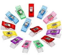 25pcs Clips de Costura, Accesorios de Artesanía Pinzas Craft Clips de Plástico Quilting Clips Multiuso de Variados Colores, Manualidades y Tejidos, Sewing Clips Wonder Clips para Crochet Tejer