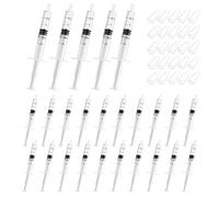 25pcs jeringa de plástico de 2.5 ml sin jeringa de dosis de aguja de agua jeringa de líquido de envasado de sello independiente para pegamento, tinta, aceite del motor, laboratorio, jeringa de dosific