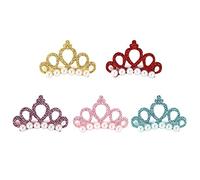 25Pcs Pinzas para el Pelo de Perlas de Horquilla para Mascotas con Forma de Corona Pinzas para Princesa para Mascotas Pinzas para el Cabello de Gato Lindo Arcos Accesorios para el Cabello