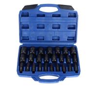 25Pcs Screw Extractor Set, Alloy Steel Broken Screw Remover Tool, Damaged Hex Head Screw Extraction Kit with 1/8in to 7/8in Sockets for Home Automotive Machinery Repair