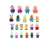 (25pcs/set) 25pcs Anime Peppa Pig Action Figure Set Toy Brithday Christmas Xmas Gift