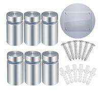 25Pcs Tornillo de Publicidad de Acero Inoxidable, 12 x 27 mm Clavos de Vidrio de Publicidad, Soporte de Vidrio para Publicidad, Clavos de Fijación de Vidrio para Pantallas de Señalización y Carteles