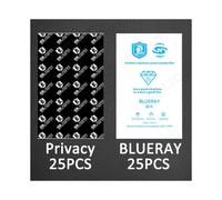 (25Privacy 25BlueRAY)Película de hidrogel 25/50/100 piezas Película protectora de pantalla móvil Máquina de corte