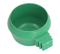 25Pzas Comedero para pájaros, comedero de plástico para Loros, cómodo Recipiente Colgante, Jaula, Bebedero para Loros, Canarios, pinzones, Granja, hogar, Verde (tamaño pequeño)