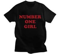 25ROSé Number One Girl T Shirt Ropa Mujer Punk Black XXL