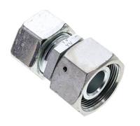 25S & 30S Racor recto de acero zincado con rótula 400 bar Junta tórica de NBR Cono de estanquidad ISO 8434-1