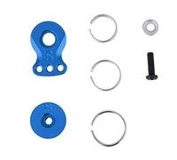 25T Buffer Metal Steel Ring Gear Arm | Replacement for 1/10 & 1/8 RC Cars | CNC Machined Aluminum Alloy | DIY RC Vehicle Accessories (S Model) (Blue (N10220NB))