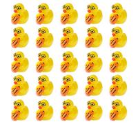 25uds Regreso a Clases Patos Resina, Pato Miniatura con Temática Escolar Animales Resina Pequeño para Bricolaje Casa Muñecas Jardín Bonsái Micropaisaje(Estilo Lápiz)