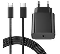 25W Cargador Carga Rapida for iPhone 14/14 Pro/14 Pro Max/14 Plus 13 12 11 SE XR X XS 8 7, USB C Carregador Enchufe Rapido Adaptador Charger Corriente con 2M Cable, Blanco