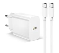 25W Cargador Carga Rapida para iPhone 16e/16/16 Pro/16 Pro Max/16 Plus/15/iPad Pro/Air, Cargador USB C Carga Rapida Tipo C Adaptador USB C Enchufe con Cable 2M Tipo C Cable