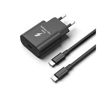 25W Cargador Carga Rapida para Samsung A56 5G/A55/A17/A16/A53 5G/ A33/ S22 5G/ S22 Ultra/ S21 Ultra/ S21+/ S20/ S20 Ultra/ S20+/ S20 FE/ S8/ S9 Google Pixel,Adaptador y 1.8M Cable C to C Carga Rápida