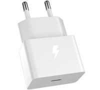 25W Cargador Mini para Galaxy A35 A55 A54 A34 A53 5G Samsung A16 A17 A26, Carga Rápida PD 25 Watt Adaptador de Cargador USB C Enchufe Móvil para Samsung S25 S26 Tab S9 FE Z Flip7,Solo Adaptador