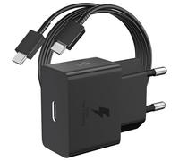 25W Cargador Mini y Cable 1Metro para Galaxy A26 A16 A17 5G Samsung A35 A55 A54 A53 A34, Carga Súper Rápida PD 25 Watt Tipo C Cable y Adaptador de Cargador USB C para Galaxy S25 S24 Tab S9 FE Z Flip7