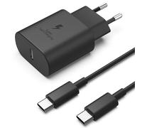 25W Cargador rápido USB Tipo C Compatible con Samsung Galaxy S25/S24/S23/S22/S21/S20, A55 5g/A54/A56/A35/A34/A33/A25/A23/A15/A16/A13/A05,M13/M14/M15/M33/M53/M55 Carga Rápida EP-TA800N