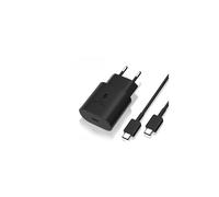 25W compatible con SAMSUNG Cargador rápido USB-C con cable negro negro