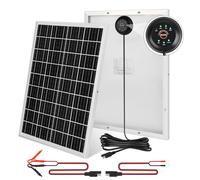【25W Panel Solar 18V Kit】DERUXI Placa Solar 25 W Kit Mono: Cargador Solar de 25W con Integrado Controlador de Carga PWM 6A+2 Pares de Cables SAE,Placas Solares para Baterías GEL, AGM, LiFePO₄ 12V