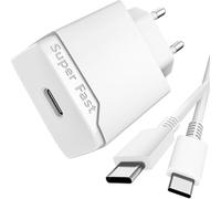 25W USB C Cargador, Carga Rápida Compatible con Samsung Galaxy, Cable 1,5M | Carga para Samsung Galaxy A56 5G A55 A36 A35 A54 A34 S25 S24 S23, Adaptador de Móvil Super Fast Charger con Cable Tipo C