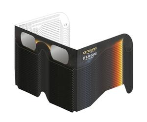25x Gafas para eclipses solares Omegon Solar Safe | Observación Segura | Cumple ISO 12312-2 | Lentes de polímero Resistentes a arañazos | Made in USA | para el Eclipse Solar 2026