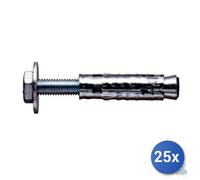 25X Maurer Tassello Ancorante De Acero Mat Con Tornillo Te Mat-V 10 10X80