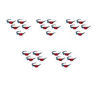 25X Rojo y Azul Anaglifo Dimensional Gafas 3D VISION para TV PelÃcula Juego DVD