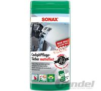 25x SONAX PAÑO DE CUIDADO DEL SALPICADERO EFECTO MATE TOALLITAS SALPICADERO CAJA