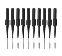 26.010 Test Probe Set 10pcs | 0.7mm Piercing Needle & 4.0mm Socket | 30V - 60V / 1A Electrical Testing for Automotive/Telecom/Industrial Equipment (Black)