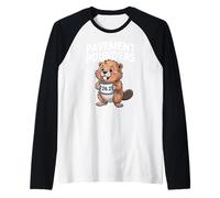 26.2 Beaver Running Cita Marathon Runner Humor Funny Miles Camiseta Manga Raglan