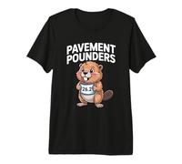 26.2 Beaver Running Cita Marathon Runner Humor Funny Miles Camiseta Premium