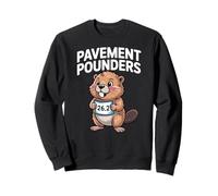 26.2 Beaver Running Cita Marathon Runner Humor Funny Miles Sudadera