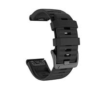 26 20 22 mm Silicone Release Releep Start Band de banda para Fenix 7x 6x Watch Easyfit Strap de banda de pulsera (Color: Negro, Tamaño: 22 mm S60 S62)