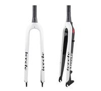 26/27.5/29''/ 29L Horquilla Rígida for Bicicleta De Montaña Fibra De Carbono Horquillas Delanteras De Bicicleta 28.6 Mm 1-1/2'' Tubo Cónico Freno De Disco Horquilla for Bicicleta Cierre Rápido(Bianco,