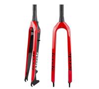 26/27.5/29''/ 29L Horquilla Rígida for Bicicleta De Montaña Fibra De Carbono Horquillas Delanteras De Bicicleta 28.6 Mm 1-1/2'' Tubo Cónico Freno De Disco Horquilla for Bicicleta Cierre Rápido(Rosso,2